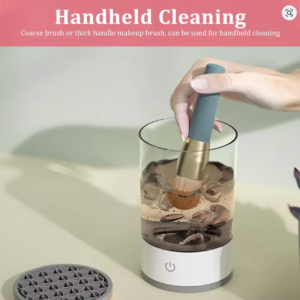 USB Plug Portable Electric Makeup Brush Cleaner with Rubber Makeup Machine Electric USB Quick Cleaner Cleaning Brush